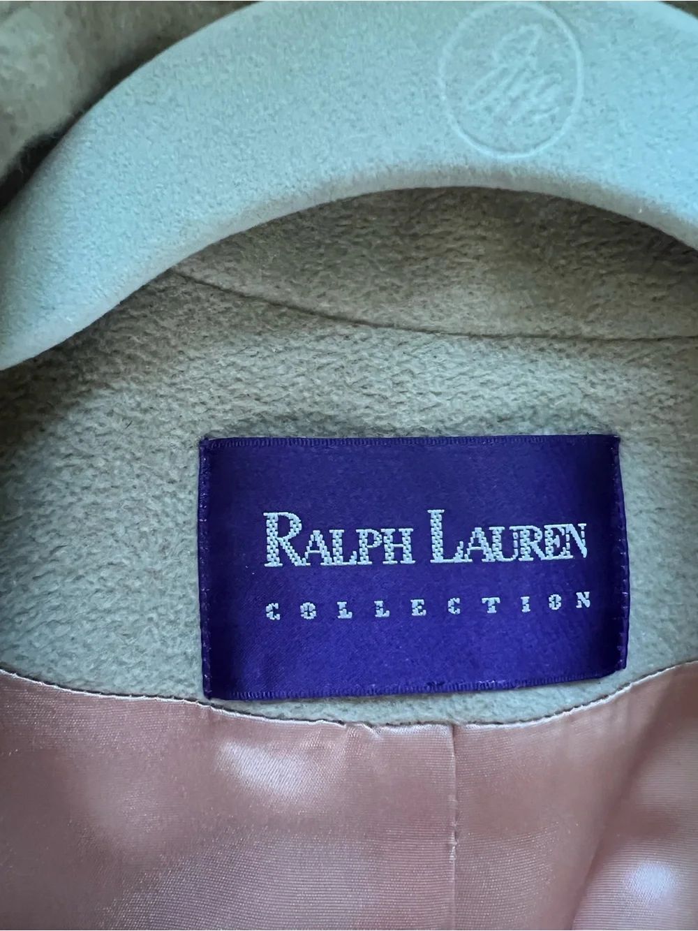 Ralph Lauren Double-Breasted Wool Belted Trench Coat vintage L/XL - Picture 6 of 11